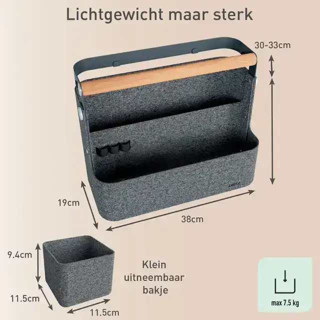 BUREAU ORGANIZER LEITZ DRAAGBAAR HAN