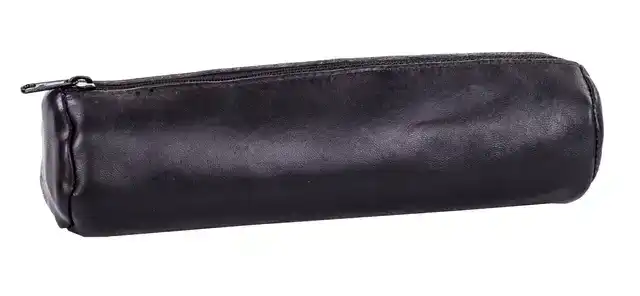 PENNENETUI OXFORD 22X6CM LEER ROND