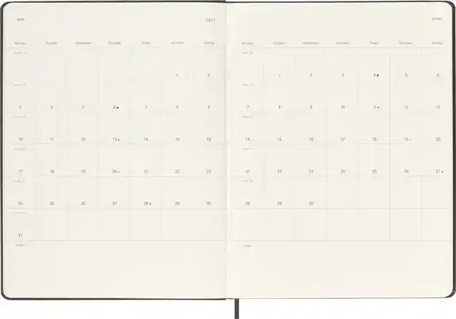 AGENDA 2027 MSK PLAN WEEK XL HC BLACK