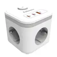 STEKKERBLOK FELLOWES PCF 3V 1XUSB A 2XC