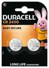 BATTERIJ DURACELL KNOOPCEL 2X CR2450