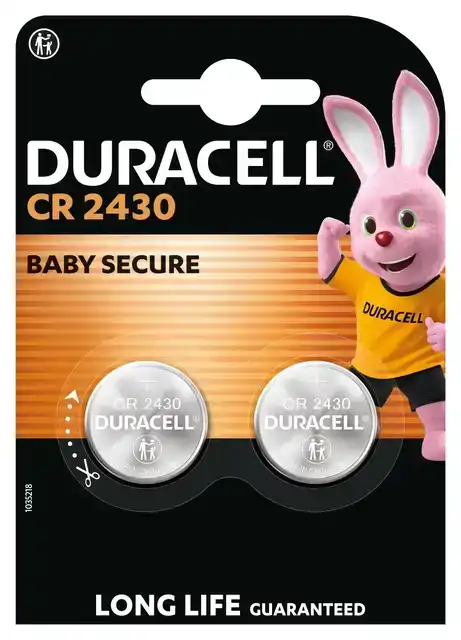 BATTERIJ DURACELL KNOOPCEL 2X CR2430