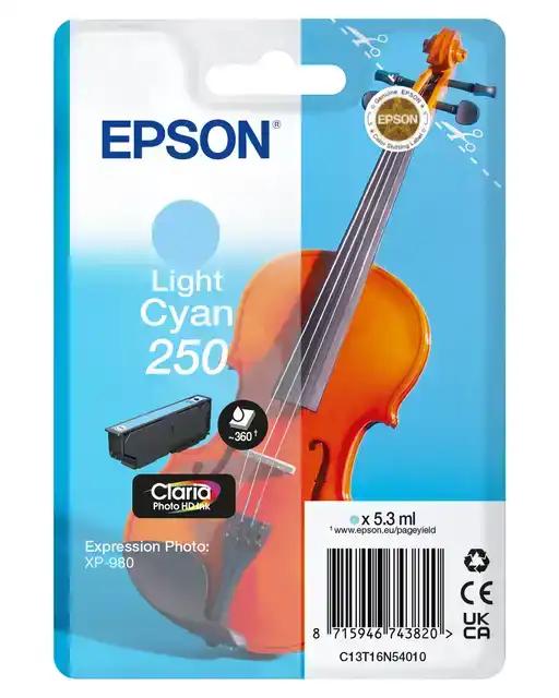 INKTCARTRIDGE EPSON 250 T16N54 LICHT