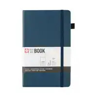 NOTITIEBOEK SAKURA LARGE LIJN DONKER