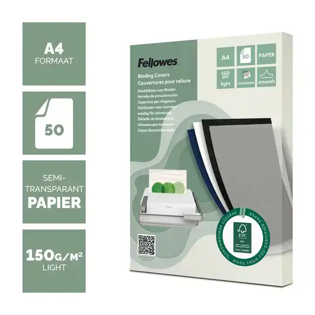 VOORBLAD FELLOWES A4 FSC TRANSLUCENT