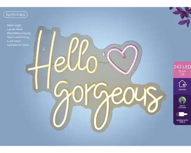 LEDBORD LUMINEO INDOOR USB NEON HELLO