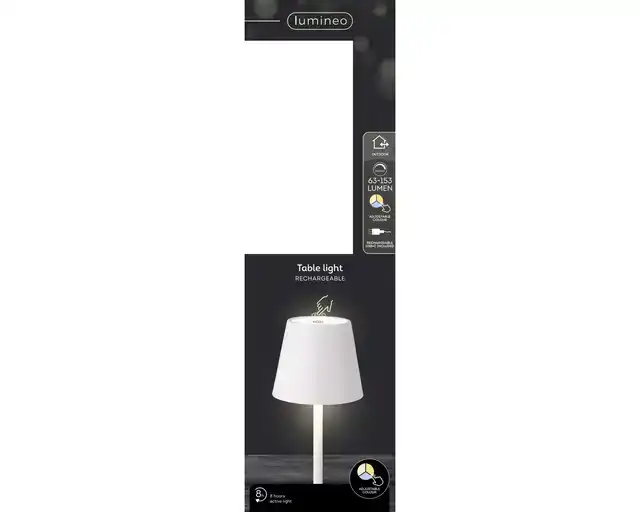 TAFELLAMP LUMINEO LED OPLAADBAAR STEADY