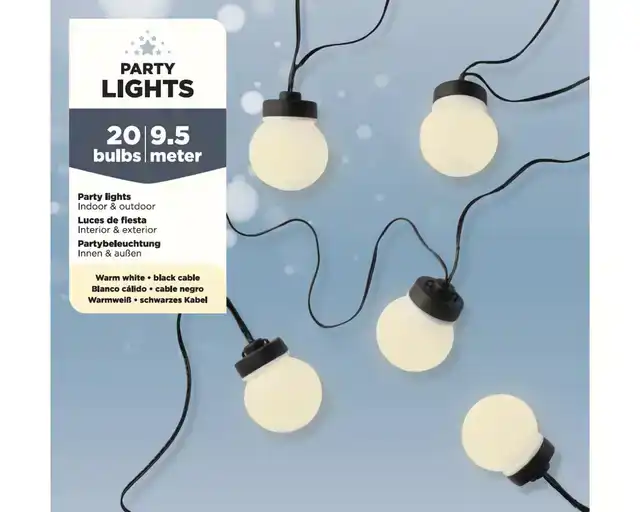 PARTYLIGHT LUMINEO LED 20 BOLLEN 950CM L000022228