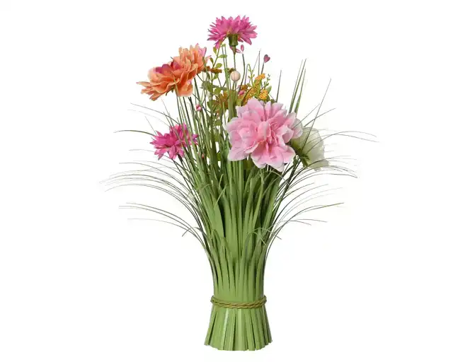 KUNSTGRAS EVERLANDS MET BLOEMEN 40CM
