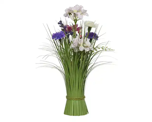 KUNSTGRAS EVERLANDS MET BLOEMEN 40CM