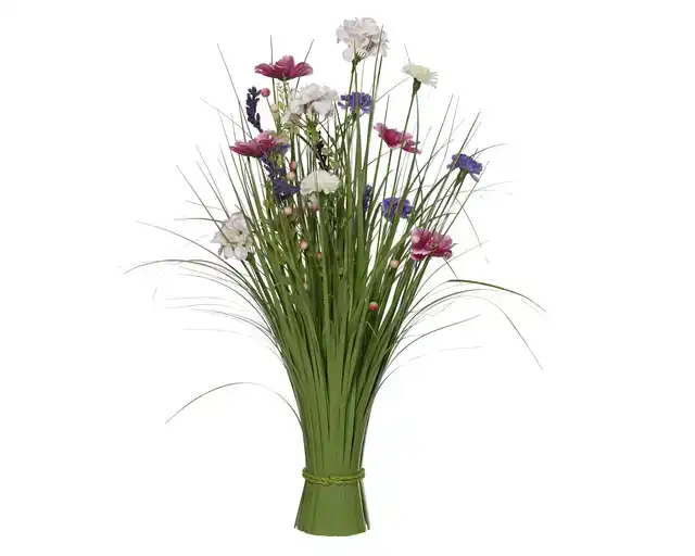 KUNSTGRAS EVERLANDS MET BLOEMEN 70CM