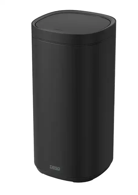 AFVALBAK DESQ TOUCH 50 LITER RVS ZWART
