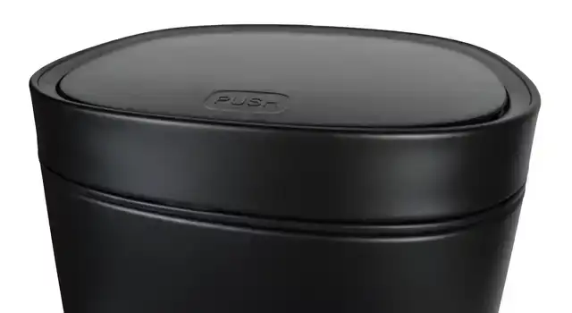 AFVALBAK DESQ TOUCH 50 LITER RVS ZWART