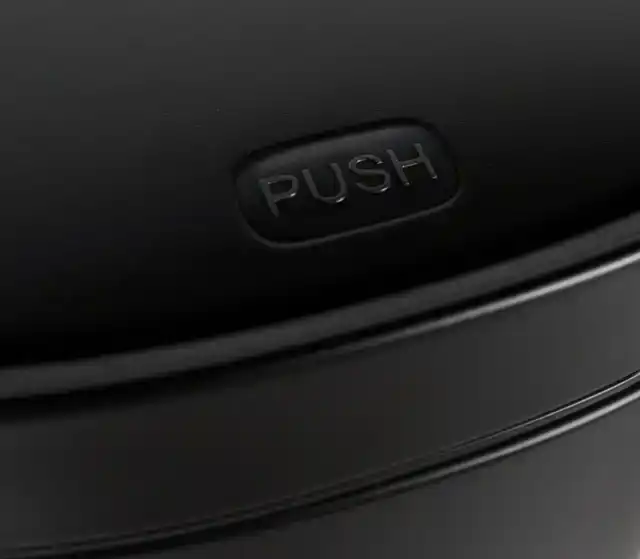 AFVALBAK DESQ TOUCH 50 LITER RVS ZWART