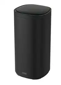 AFVALBAK DESQ SENSOR 40 LITER RVS ZWART