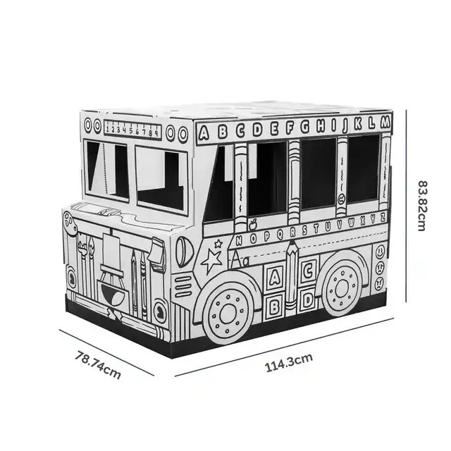 KARTONNEN SPEELBUS BANKERS BOX PLAY
