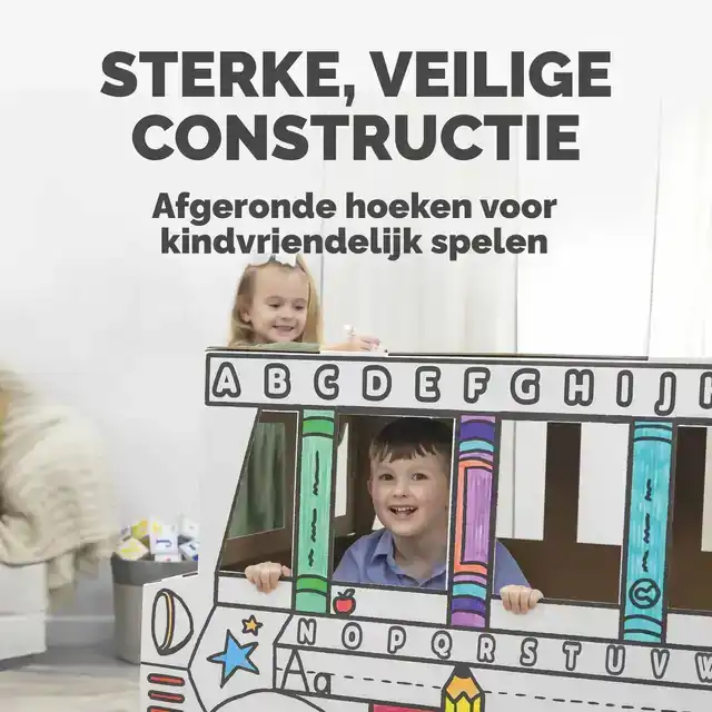 KARTONNEN SPEELBUS BANKERS BOX PLAY