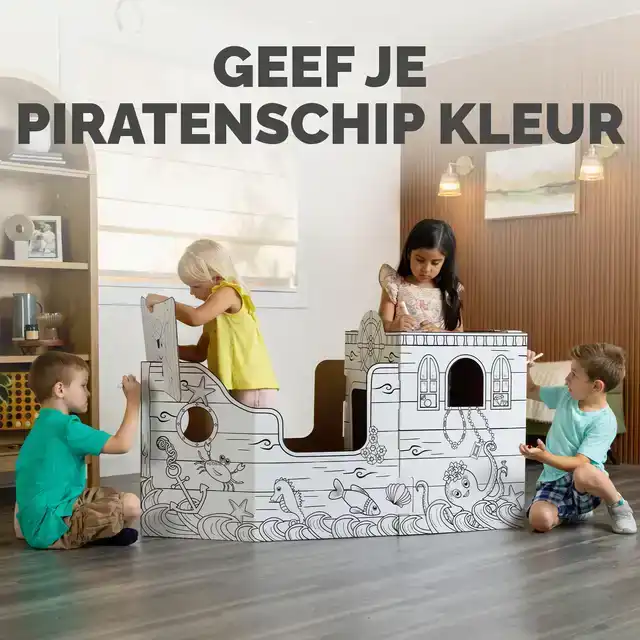 KARTONNEN PIRATENSCHIP XL BANKERS BOX