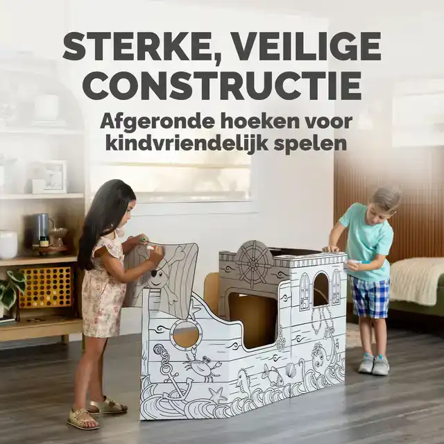 KARTONNEN PIRATENSCHIP XL BANKERS BOX