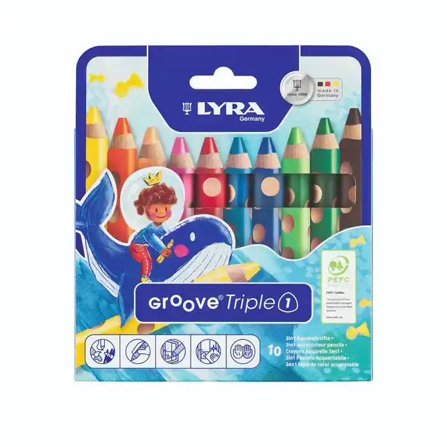KLEURPOTLOOD LYRA GROOVE TRIPLE ONE 10