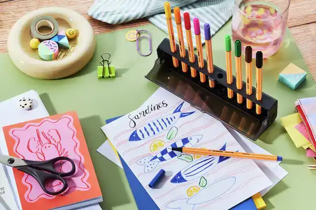 FINELINER STABILO POINT 88 F CLICKSET