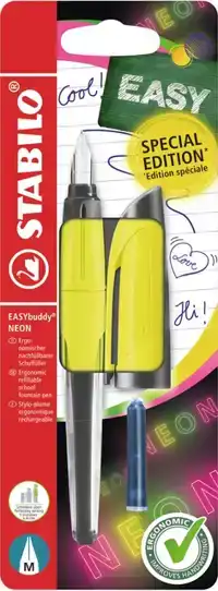 VULPEN STABILO EASYBUDDY M NEON GEEL