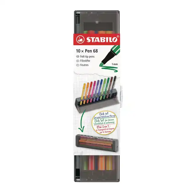 VILTSTIFT STABILO PEN 68 M CLICKSET Ã