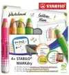 WHITEBOARDPOTLOOD STABILO MARKDRY 4ST