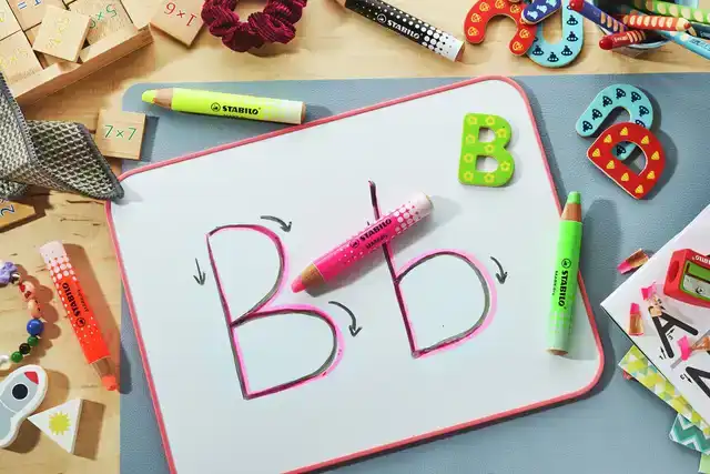 WHITEBOARDPOTLOOD STABILO MARKDRY 4ST