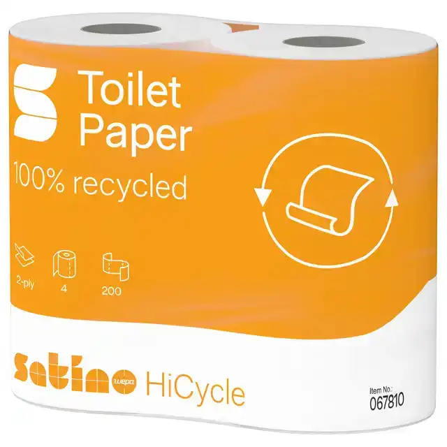 TOILETPAPIER SATINO MT1 HICYCLE 2LAAGS