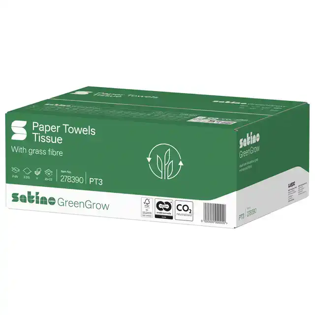 HANDDOEK SATINO PT3 GREENGROW 2LAAGS