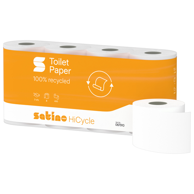 TOILETPAPIER SATINO MT1 HICYCLE 2LAAGS