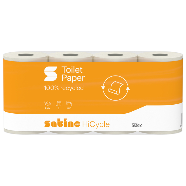 TOILETPAPIER SATINO MT1 HICYCLE 2LAAGS