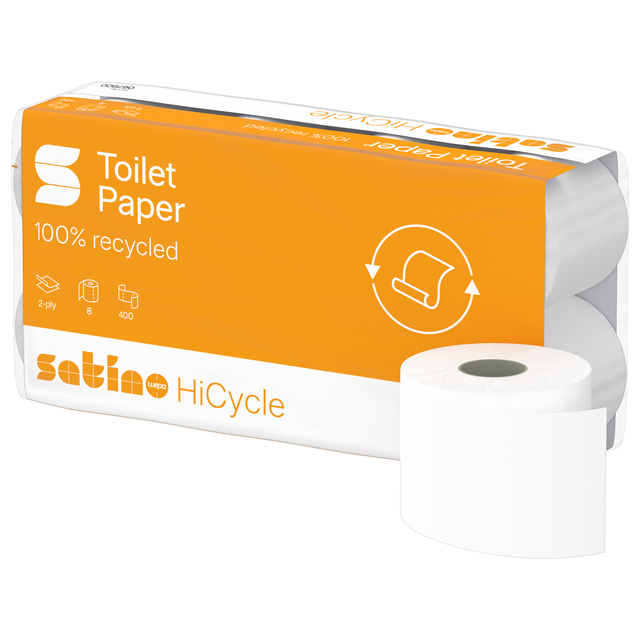 TOILETPAPIER SATINO MT1 HICYCLE 2LAAGS