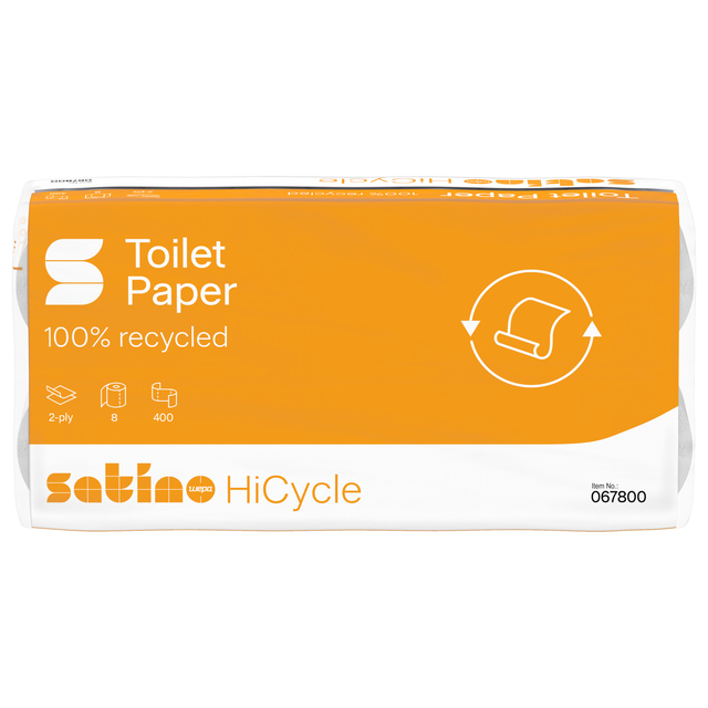TOILETPAPIER SATINO MT1 HICYCLE 2LAAGS