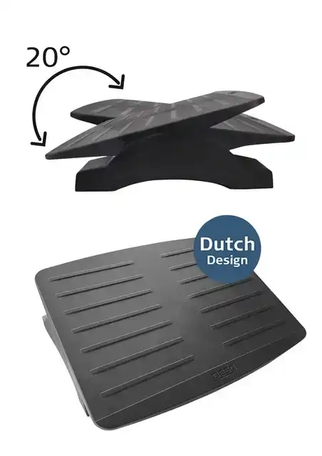 VOETENSTEUN DESQ KANTELBAAR ZWART