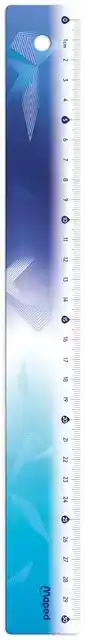LINIAAL MAPED ARCTIC VIBES 30CM BLAUW