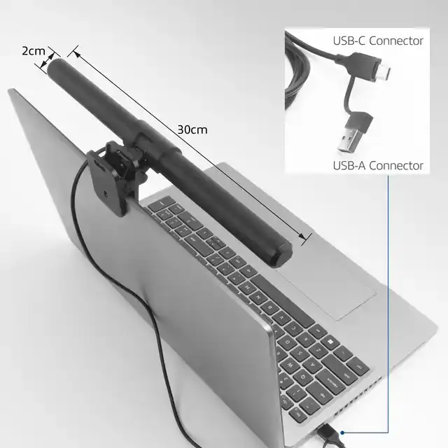LAPTOP LAMP ACT CLIP-ON LED DIMBAAR USB