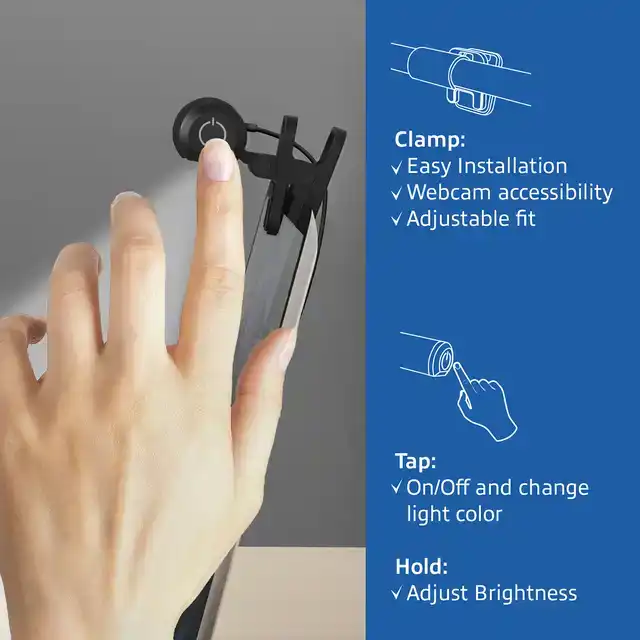 LAPTOP LAMP ACT CLIP-ON LED DIMBAAR USB