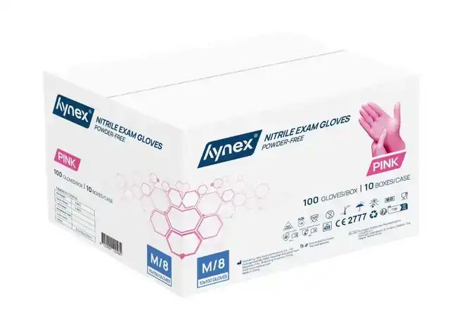 HANDSCHOEN HYNEX NITRIL M ROZE 3.5GR