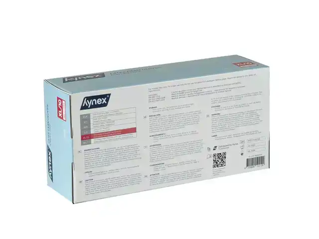 HANDSCHOEN HYNEX LATEX XL WIT 5GR 100