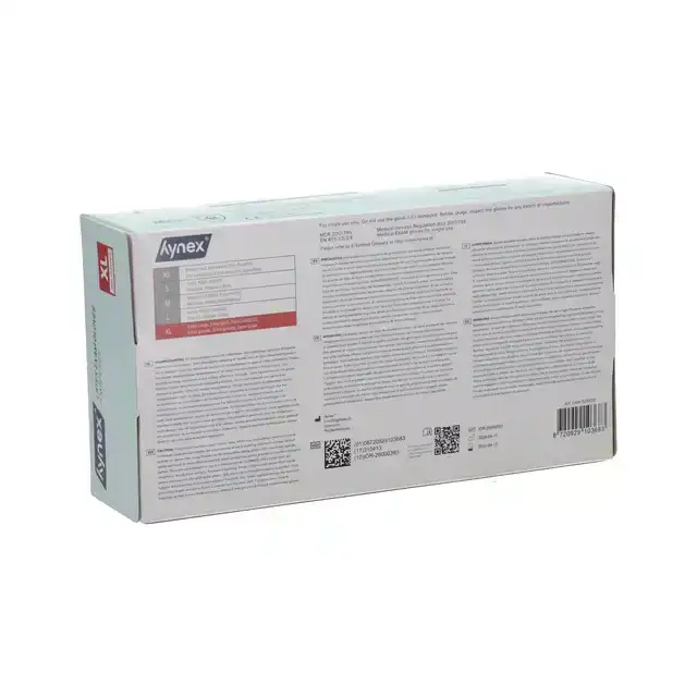 HANDSCHOEN HYNEX LATEX XL WIT 5GR 100