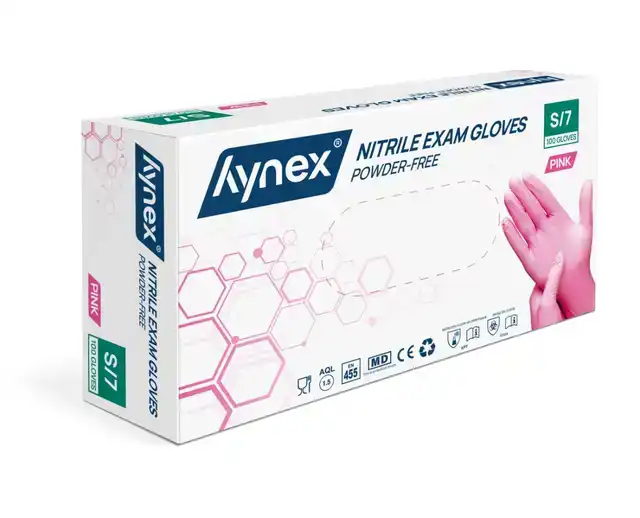 HANDSCHOEN HYNEX NITRIL S ROZE 3.5GR