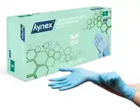 HANDSCHOEN HYNEX NITRIL BIO S BLAUW