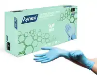 HANDSCHOEN HYNEX NITRIL BIO L BLAUW