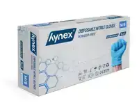 HANDSCHOEN HYNEX NITRIL M BLAUW 5GR 100