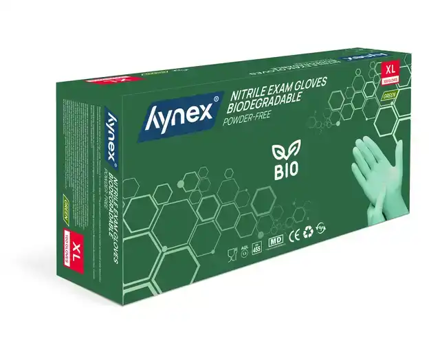 HANDSCHOEN HYNEX NITRIL BIO XL GROEN