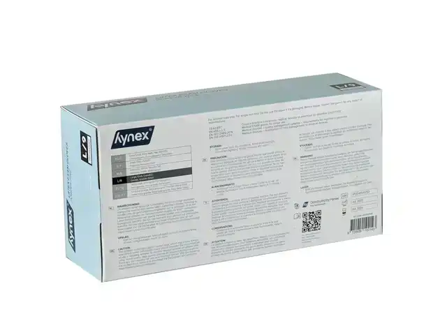 HANDSCHOEN HYNEX LATEX L WIT 5G 100
