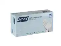 HANDSCHOEN HYNEX LATEX M WIT 5GR 100