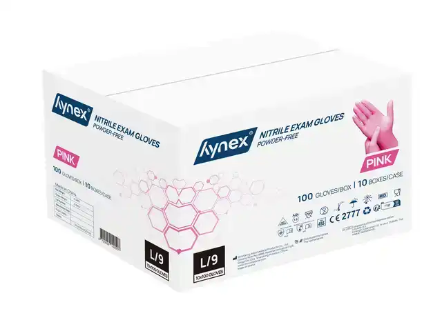 HANDSCHOEN HYNEX NITRIL L ROZE 3.5GR